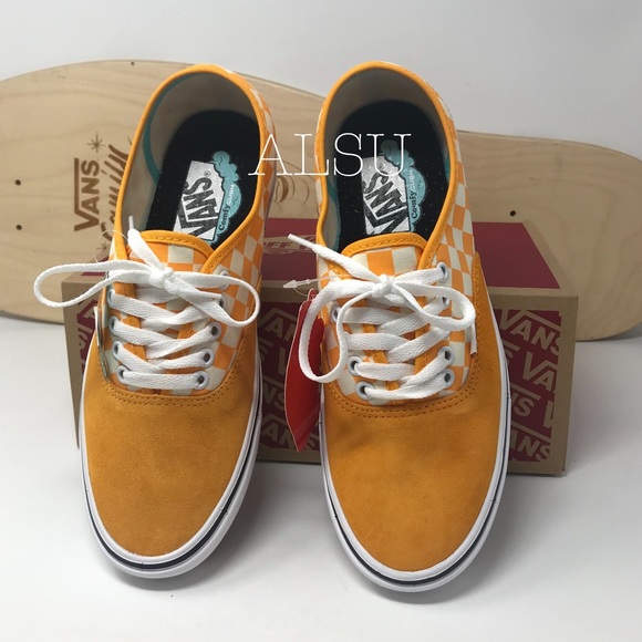 VANS Comfycush Authentic Checker Zinnia Yellow W - Picture 6 of 8